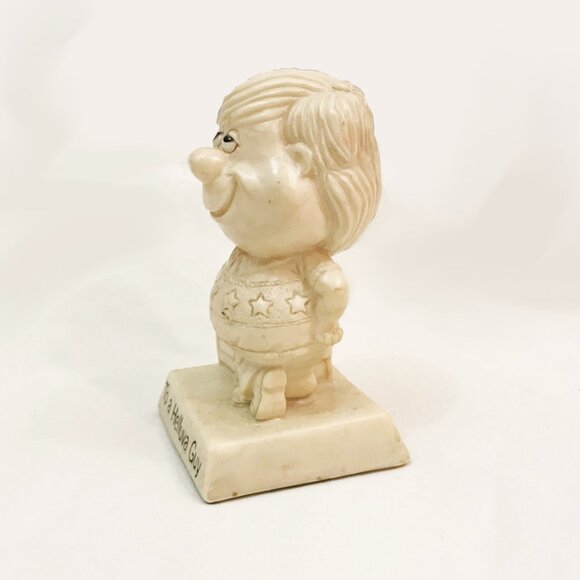 Vintage 70s Russ & Wallace Berrie Figurine To a Helluva Guy Novelty Gift - Picture 3 of 7